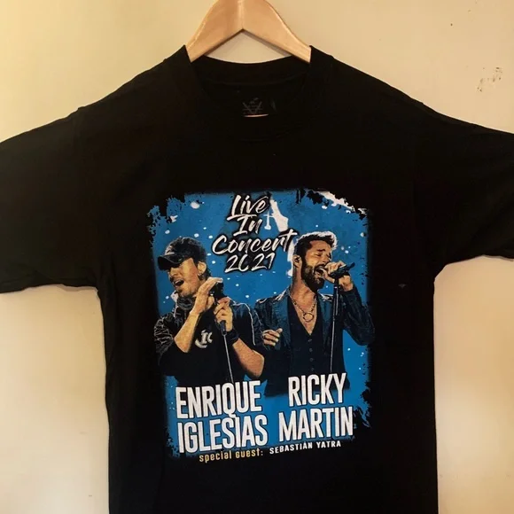 Fruit of the Loom Shirts Enrique Iglesias Ricky Martin Live In